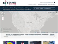 Tablet Screenshot of climatesignals.org